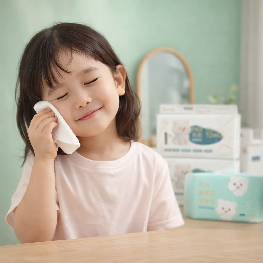 Serviettes pour le visage non tiss&eacute;es