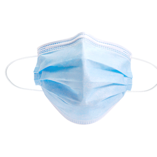 MASQUE CHIRURGICAL avec contour d'oreille, 17,5×9,5 cm – 3 PLIS