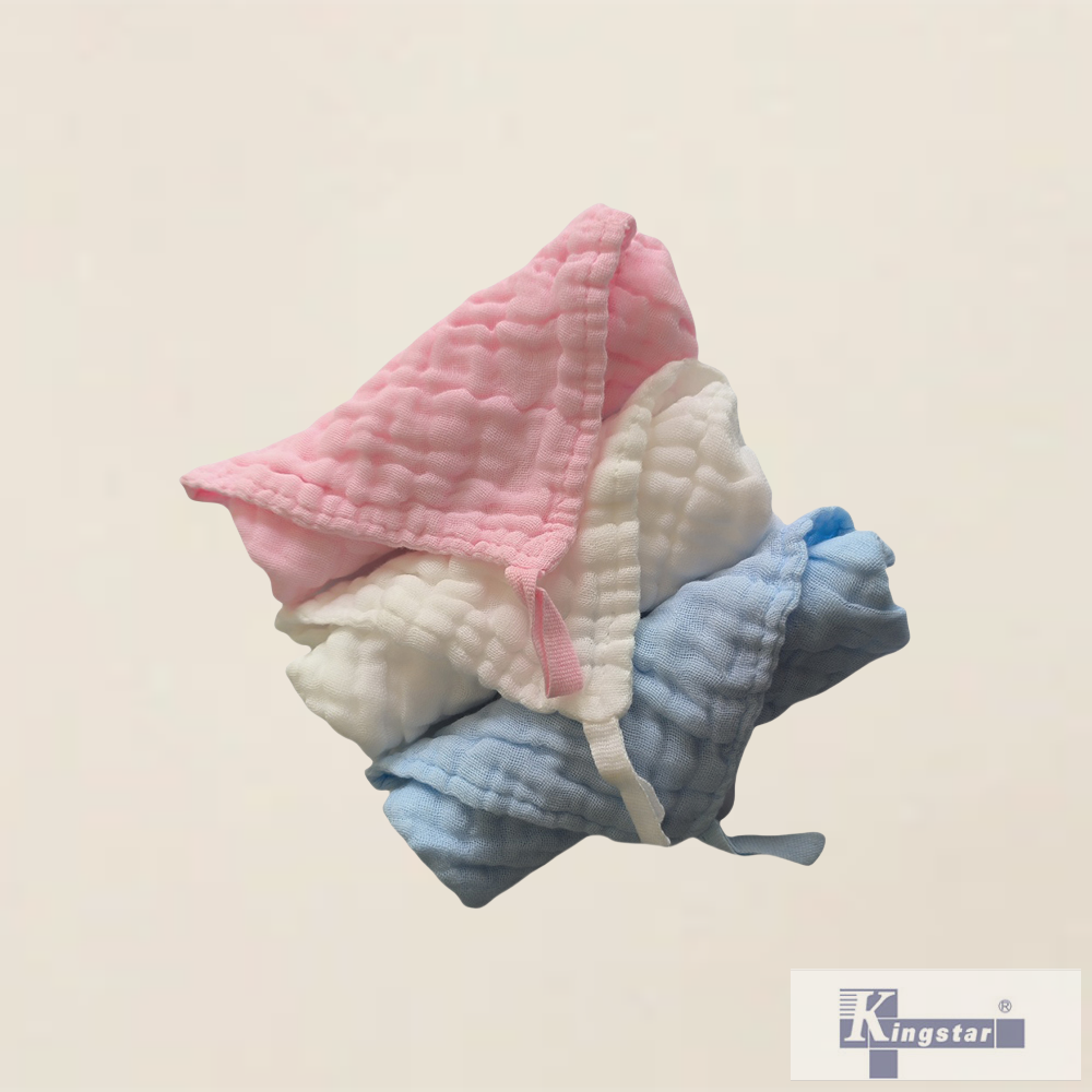 Serviette carrée de gaze de 25 cm