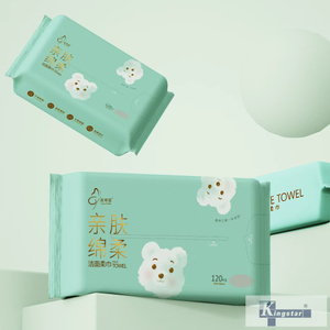 Lingettes nettoyantes pour le visage, 120 unités, tissage plat, 200 x 180 mm