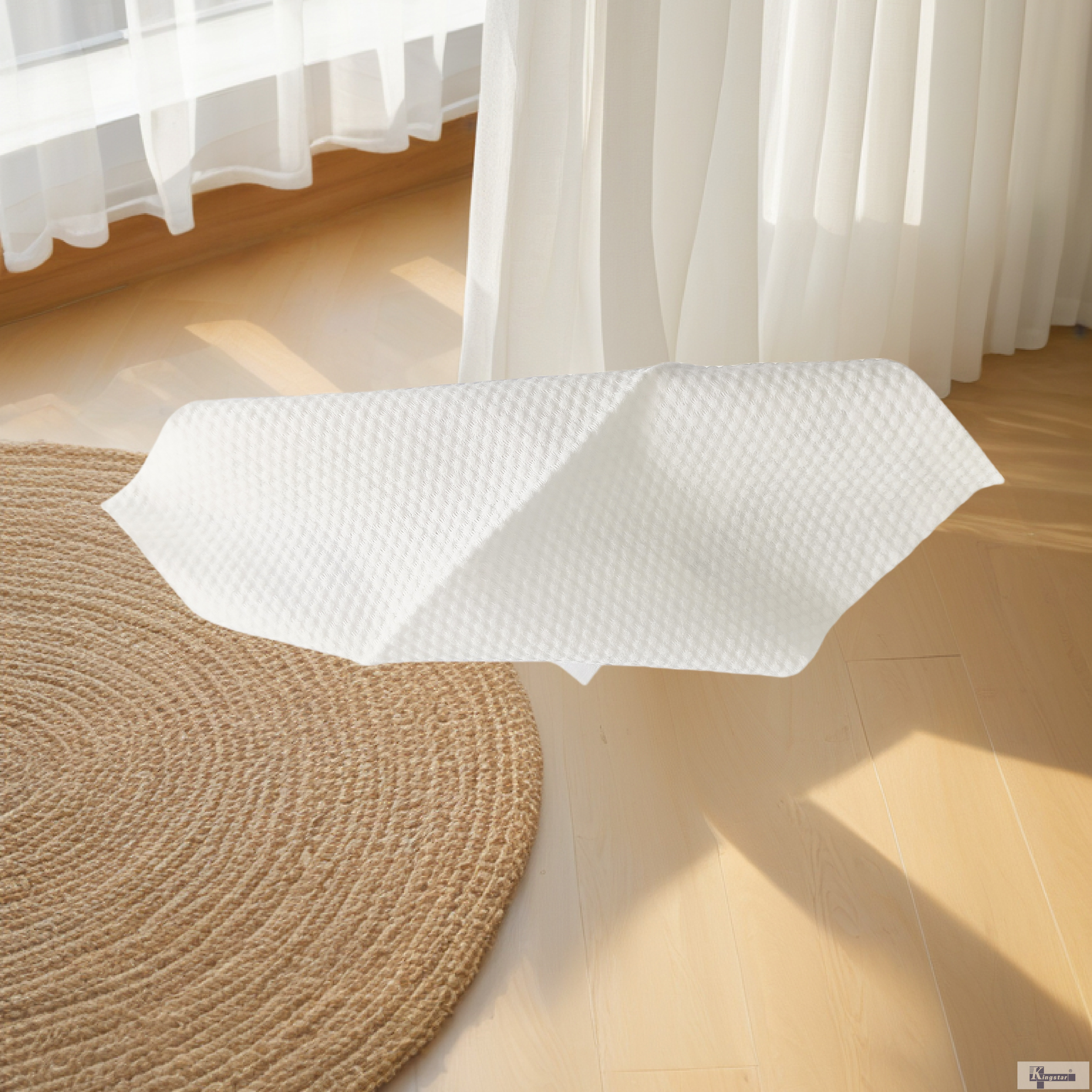 Gant de toilette à motif perlé