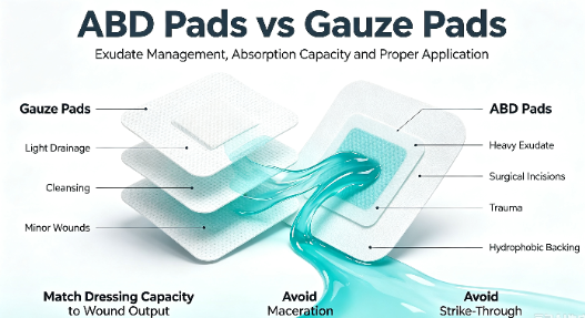 Tampons ABD vs tampons de gaze : principales différences, utilisations et guide de sélection